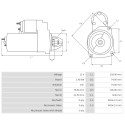 Motorino avviamento BMW 525 2.5-1