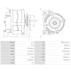 Alternatore Ford Cargo 5AA/254cid, 4.2L-5