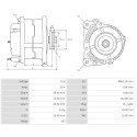 Alternatore Lister Petter ST1 SERIES-5